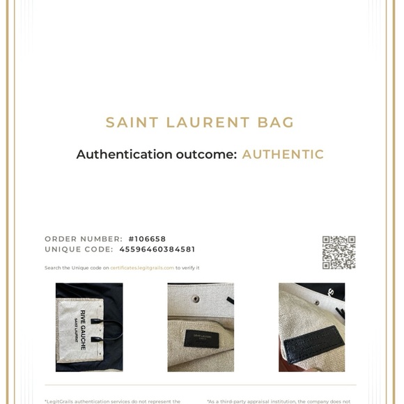 Saint Laurent Rive Gauche Tote - Picture 7 of 7